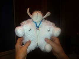 Подруга сделала. Овца-подушка))