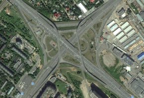 Развязка МКАД – Ярославское шоссе
Первая в России четырёхуровневая транспортная развязка на пересечении Ярославского шоссе с МКАД.