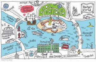 Недавно нашла на просторах интернета.
Найди кота.