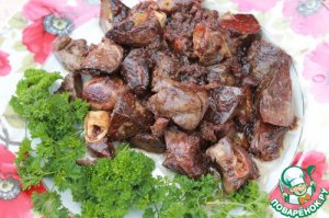 азербайджанский джыз-быз
то же самое что в хаггисе, но зажаренное с луком и бараньи салом