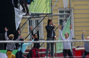 Дворцовая площадь. Необычные метаморфозы