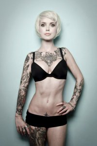 Красивые татуировки на телах не менее красивых девушек