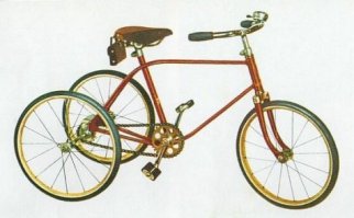 а этот?.. разве не легенда?.. универсальный агрегат.. мог быть и 3-х и 2-х колёсным.. один недостаток: педали надо крутить постоянно))...