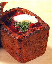 Украинский борщ в хлебе