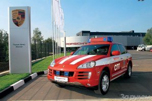 Москва, пожарный порш