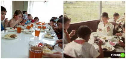 Только в столовке ничего не изменилось - всё те же котлеты из тушёнки 1956 года....