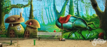 Стрит-арт команда HoodGraffTeam