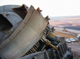 Bagger 288.Зажевал бульдозер!