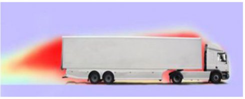 1. За задним бортом автопоезда находится зона аэродинамического разряжения. По этому, он всегда будет грязным. Даже летом  на сухой дороге он покроется пылью, что без сомнения ухудшит  качество картинки. Тем более в дальнем рейсе, протяженность которого может составлять несколько тысяч км (мой личный рекорд - 7200 км). И такие машины не моют каждый день.
2. В яркий солнечный день картинка на LCD-мониторе будет "засвечена". И чтобы разглядеть ее, придется приблизиться к заднему борту полуприцепа на небезопасное расстояние. Разрешенная скорость автопоезда на загородной дороге в РФ - 70 км/ч. Безопасная дистанция до него при попутном движении должна быть не менее 24,5 м (коэффициент 0,35/1000). Что можно увидеть с такого расстояния?
3. Мониторы, установленные на заднем борту автопоезда должны выдерживать вибрацию, их стандартный температурный режим должен составлять от минус 40 до плюс 60 градусов (как и у грузовика). И это без арктического либо тропического исполнения. Мойка автопоездов обычно проводится высоконапорной установкой (типа Кёрхера) - монитор должен выдерживать такую регулярную мойку годами...
4. Крепление должно быть антивандальным, кроме того конструкция должна выдерживать случайные повреждения, например, при выполнении погрузо-разгрузочных работ.
5. Это решение не имеет смысла в принципе. 13 мая сего года на официальном сайте Департамента транспорта США (Department of Transportation U.S.) появилось информационное сообщение о подготовке совместно с Национальным управлением по безопасности дорожного движения (NHTSA) федерального закона об обязательном оснащении всех новых автомобилей оборудованием, позволяющим им обмениваться информацией по технологии V2V ("автомобиль - автомобилю"). И без участия водителя. И сделано это будет быстро: на испытания существующих решений отведено только 12 месяцев. В ЕС схожее решение будет принято в ближайшее время, срок введения - не позднее 2020 года. 
Суть идеи. При использовании V2V любой маневр автомобиля: изменение скорости, направления движения, плановая или неплановая остановка мгновенно становятся прочим участникам движения. В равной степени это касается информации от бортовых локаторов и видеокамер: информация о любом обнаруженном препятствии на дороге (упомянутый встречный автомобиль), любом затруднении движения, неких новых ограничения также становится доступной иным участникам движения. Расчетная дальность передачи информации по V2V не менее 30 км. Понятно, что на первом этапе это будет некое аудиовизуальное или текстовое сообщение на дисплее комбинации приборов, например, на дисплее навигатора или карты мобильного приложения... 
Причем видеокамеры в принципе вторичны - достаточно навигации. Типичная точность современных GPS-приемников в горизонтальной плоскости составляет примерно 6-8 метров при хорошей видимости спутников и использовании алгоритмов коррекции. На территории ЕС, США, Канады, Японии, КНР и Индии имеются станции WAAS, EGNOS, MSAS и иные, передающие поправки для дифференциального режима, что позволяет снизить погрешность до 1-2 метров на территории этих стран. При использовании более сложных дифференциальных режимов точность определения координат уже можно довести до 10 см. В ближайшее время все аппараты нынешнего стандарта GPS будут заменены на новую версию GPS-IIF, которая имеет ряд преимуществ, в том числе бὸльшую устойчивость к помехам. Но главное: "Два-эФ" обеспечивает гораздо более высокую точность определения координат. Если нынешние спутники имеют базовую погрешность 6 метров, то новые будут способны определять местоположение с погрешностью не более 60-90 см даже без использования алгоритмов коррекции. Иными словами: вы на обгон в слепую, а машина: "Ты что задумал, змей/змея? Там фура нам в лоб летит"...
Таким образом: это рекламная акция Samsung....