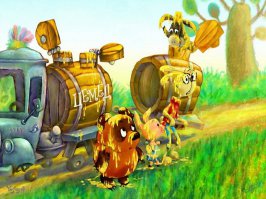 Мишка Саакашвилли, Пятачок Порошенко и Кролик Яценюк)))