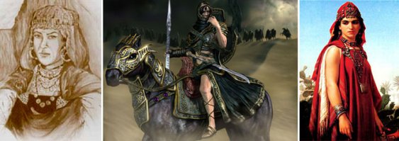 Княгиня Ольга (первая на Руси женщина-полководец)
В крещении Елена (ок. 890 — 11 июля 969 г.) правивила Древнерусским государством после гибели мужа, Великого князя Киевского Игоря Рюриковича с 945 до 962 года. Первая из русских правителей приняла христианство ещё до крещения Руси, первая русская святая, мать великого древнерусского полководца князя Святослава. Княгиня Ольга не была воительницей подобно былинным поляницам, роль женщины-полководца ей пришлось на себя взять скорее поневоле.
Поход на древлян (месть древлянам за смерть мужа)
Древляне после убийства князя Игоря прислали к его вдове Ольге сватов звать её замуж за своего князя Мала. Княгиня последовательно расправилась со старейшинами древлян, а затем привела к покорности народ древлян. Древнерусский летописец подробно излагает месть Ольги за смерть мужа:
1-я месть княгини Ольги: Сваты, 20 древлян, прибыли в ладье, которую киевляне отнесли и бросили в глубокую яму на дворе терема Ольги. Сватов-послов закопали живьем вместе с ладьёй.
«И, склонившись к яме, спросила их Ольга: Хороша ли вам честь?». Они же ответили: Горше нам Игоревой смерти». И повелела засыпать их живыми; и засыпали их.. »
2-я месть: Ольга попросила для уважения прислать к ней новых послов из лучших мужей, что и было с охотой исполнено древлянами. Посольство из знатных древлян сожгли в бане, пока те мылись, готовясь к встрече с княгиней.
3-я месть: Княгиня с небольшой дружиной приехала в земли древлян, чтобы по обычаю справить тризну на могиле мужа. Опоив во время тризны древлян, Ольга велела рубить их. Летопись сообщает о 5 тысячах перебитых древлян.
4-я месть: В 946 году Ольга возглавила войско в походе на древлян. По Новгородской Первой летописи киевская дружина победила древлян в бою. Ольга прошлась по Древлянской земле, установила дани и налоги, после чего вернулась в Киев. По ПВЛ ( Повесть временных лет ) после безуспешной осады в течение лета Ольга сожгла город с помощью птиц, к ногам которых велела привязать зажжённую паклю с серой. Часть защитников Искоростеня были перебиты, остальные покорились.
На этом её военная деятельность не ограничилась и она совершила ещё ряд походов приводя к покорности восточнославянские племена и земли.
Стоит ли удивляться воинственности и полководческим дарованиям сына Ольги Святослава?
Анастасия Слуцкая (Княгиня-амазонка)
В 2003 году на студии «Беларусьфильм» был снят фильм «Анастасия Слуцкая», посвящённый княгине Анастасии. Несмотря на художественный вымысел с уклоном в фентези, у этой картины была своя реальная историческая основа.
В XV в. владельцем города Слуцка (с 1481 г.) был Семен Михайлович Олелькович (из рода Гедеминовичей/Ольгердовичей). Его женой в начале 1490 -х годов стала княгиня Анастасия, дочка Мстиславского князя Ивана Юрьевича.
По одним данным Семён Михайлович умер от эпидемии в 1505 г., согласно другим, это произошло ранее, в 1503 году. Поскольку их сын, Юрий, был ещё мал, то управление княжеством оказалось в руках Анастасии. В это время на территорию княжества часто нападали татары. Князю Семёну не раз приходилось отражать набеги. А после его смерти отражением набегов занялась княгиня Анастасия, которая лично возглавляла войска. И ей в период 1505—1508 годов удалось защитить Слуцк, хотя территория княжества подверглась сильному разорению.
Молодая вдова княгиня не раз привлекала внимание своих современников. Наиболее известным из поклонников Анастасии был крупный литовский магнат — князь Михаил Львович Глинский (дядя Елены Глинской, матери Ивана IV Грозного). Согласно польскому историку конца XVI века Мацею Стрыйковскому, между Анастасией и Михаилом был роман, однако когда Михаил в 1508 году посватался к княгини, Анастасия отказалась выйти за него замуж. Для того, чтобы завоевать руку Анастасии, Михаил дважды пытался взять Слуцк, но неудачно. Вскоре Михаил Глинский с братьями перешёл на службу к великому князю московскому Василию III. Впрочем, из послания Михаила Глинского Василию III известно, что Слуцк во время мятежа осаждал не Михаил, а его родственник Андрей.
О последних годах жизни Анастасии ничего неизвестно. Она умерла в 55-летнем возрасте (около 1526 года).

Примечание:
Князь Фёдор Иванович Мстиславский (XVI век — 1622 год) — один из предводителей "Семибоярщины", был последним из рода Мстиславских. Анастасии Слуцкой (по сестре Ульяне) он приходился внучатым племянником в третьем колене. 
Алёна Арзамасская (женщина-воительница и полководец)
казачка, монахиня из крестьян, возглавившая крупный отряд беглых и крепостных людей Арзамасского уезда во время крестьянской войны 1670—1671 гг. под предводительством Степана Разина.
Родилась в казачьем селе Выездная Слобода под Арзамасом. Известно, что ещё в молодости её насильно выдали замуж за пожилого крестьянина, но тот прожил недолго и вскоре она стала вдовой. От нужды она постриглась в монахини в женском Николаевском монастыре под Арзамасом. Здесь она обучилась грамоте, узнала народное врачевание.

В 1669 году, когда началось крестьянское восстание Степана Разина, Алёна покинула монастырь и присоединилась к восставшим. Ей удалось собрать отряд из 300—400 человек и с ним она направилась к городу Темникову, расположенному на территории современной Мордовии. В 1670 году её отряд объединился с отрядом Фёдора Сидорова, разбил отряд воеводы Арзамаса Леонтия Шайсукова. После этого повела отряды численностью до 700 человек от Арзамаса к Шацку, затем повернула и взяла Темников. Алёна более двух месяцев управляла городом и войском. В отряде насчитывалось более 2000 повстанцев. 
наменитую Жанну д’Арк, которая считается национальной героиней Франции и причислена к лику святых.

Знаменитые женщины военачальники

Военные победы Жанны начались в начале мая 1429 года при взятии бастиона Сен Лу. Тогда английские войска, после прекращения длительных междоусобиц в стране, вступили на территорию Франции и одерживали победы одну за другой. Когда король Карл VI назначил Жанну военачальницей, армия под ее командованием словно ураган прошла по захваченным территориям, сгоняя англичан с уже насиженных мест.

23 мая 1430 года она попадает в плен к бургундцам в результате предательства, которые затем продают ее англичанам. Не менее предательский суд признает Жанну д’Арк виновной в ереси и сообщничестве с дьяволом, за что она и была сожжена заживо в Руане 30 мая 1931 года. 
Дахия аль-Кахина
Правитель княжества Орес, находившегося на юго-востоке Алжира, не отличался добрым нравом, о его жестокости знал и стар, и млад. Однажды влюбился он в красавицу из одного селения. Звали её Дахияаль-Кахина бинт-Табита. Ей он, однако, не пришёлся по нраву, и девушка отказала правителю. В гневе он стал угнетать жителей села Кахины, и те, доведённые до отчаяния, упросили девушку уступить князю и спасти деревню. Гордая Дахия уступила мольбам односельчан, но первая брачная ночь стала для князя последней, а Кахина заняла его место. А не надо заставлять женщину делать, то чего она не хочет!

Власть женщины: воительницы древности

Однако вскоре на территорию 9-ти Берберских и иудейских княжеств вторглись арабские завоеватели. В первых же столкновениях берберы потеряли своего главу – князя Косейла и Кахина возглавила берберские войска.

Женщина во главе войска берберского государства – она оказалась смелым воином и хорошим тактиком. Смелые засады, летучие отряды, ловушки и удары по арабской армии с тыла позволили победить её войску 40-тысячную армию противника под командованием лучшего арабского полководца Хасана ибн Нумана. Армия Кахины освободила захваченные земли, включая Карфаген, ставший столицей Африканского царства.

Везде встречали Кахину как освободительницу. Она не только смогла отвоевать захваченные территории, но и смогла стабилизировать государство. И тогда Хасан пошёл на хитрость, предложив Кахине мир и союз против Вестготского королевства в Испании. По замыслу Хасана Береберы должны были просто пропустить через свою территорию арабские отряды. Вскоре стало ясно, что они не просто идут по землям берберов, а захватывают их. Кахина всё ещё могла переломить ход истории в свою пользу, если бы не предательство…. Халид ибн Йезид аль-Кайси, которому царица безгранично доверяла, сначала передавал сведения о намерениях берберского войска Хасану, а затем возглавил одни из арабских отрядов в последней битве…

Дахия аль-Кахина знала, что этого боя ей не выиграть, что время упущено, но встала с мечом в руках во главе своих воинов и погибла в бою. Голову царицы Африканского царства аль-Кахины отослали халифу Абд-эль-Малику.

Храбрость, свободолюбие и отвага женщины – насколько они велики?

Царица Томирис
Царица сакская Томирис (570-520 г.г. до нашей эры) – легенда Востока, символ свободолюбия и жестокости, почитаемый многими степными народами. Историю её войны с персидским царём Киром описал Геродот. Своё наступление на Великую степь «царь царей» и «властитель Азии» Кир начал с предложения царице Томирис… стать его женой и объединить их государства без боя. Царица отказалась…

Первый бой сакские воины во главе с сыном царицы Спаргаписом выиграли. Но праздновать победу было ещё рано. Персы хорошо знали обычаи народа, на который напали, и им был известен обычай праздновать каждую победу. Персы покинули свой лагерь, оставив там крепкое вино, не ведомое саксам, а затем внезапно напали на опьянённое войско. Треть войска саксов была захвачена персами, среди пленных оказался и сын царицы Томирис, покончивший с собой в плену.

Власть женщины: воительницы древности

Томирис вызвала Кира на второй бой. В последней битве сражались не только воины, бились женщины и девушки во главе с царицей. Победой саксов завершилась та битва, ни один из персов не ушёл живым, пал и Кир. Столь мужественные атаки храбрых воительниц оказались полной неожиданностью для врага! Голову Киру отсекла сама Томирис, погрузив её в бурдюк с кровью со словами сдержанной ею клятвы – утолить его жажду человеческой крови.

Сила женщины-воина в её ненависти к войне. О прекрасной и отважной Томирис сложено немало народных сказаний, о ней написаны книги, ей посвящён балет.

Хуа Мулань
Цветок магнолии – так переводится имя легендарной китайской героини, легенды о которой превратились в поэму. Был или это достоверный образ или нет, кто знает? Если верить древнекитайской поэме, то жила-была девушка по фамилии Хуа. Когда это было, точно не известно – то ли во времена династии Суй, то ли ещё раньше при династии Северная Вэй.

Власть женщины: воительницы древности

Отец её был солдатом и учил дочь всему, что знал. Девочка вышивала, как и её подруги, но при этом умела фехтовать, ездить верхом и… читала о военной стратегии! И когда император стал собирать армию, чтобы отразить набеги кочевых племен, Мулан решила воевать вместо отца. Переодеться мужчиной? Но это нарушает все правила благочестия! Однако родители благословили дочь, ведь в тяжёлые для страны времена, долг родине выше благочестия….

12 долгих лет длилась служба Хуа Мулань, 12 лет не снимая мужской одежды даже ночью, чтобы не быть разоблачённой. Многих наград была удостоена отважная девушка, лишь от высокой должности, предложенной императором, она отказалась, попросив лишь для себя хорошего коня, чтобы скорее вернуться к родным И лишь под родным кровом она вновь одела женскую одежду, несказанно удивив всех таким превращением. Что было дальше? Никто не знает, ведь поэма на этом обрывается….

Наверное, многие видели мультфильм о Мулан, а ведь это было…. Что заставляет девушек брать оружие в руки? Любовь – к семье, родине и долг чести.