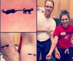 Дочка тащит из собаки съеденные колготы