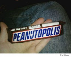 А меня особо радует, когда лого передирают у того, кто у уже передрал. Типа есть SONY, на них сделали пародию SQNY, а третьи тоже хотят бабло рубить, но наиболее похожее написание SQNY уже занято, приходится писать SQMY. В итоге до такого треша дойти можно, хрен догадаешься, что было изначально.
Остается только гадать, сколько преобразований пришлось пройти, чтоб от SNICKERS дойти до PEANUTOPOLIS. Да тут ни одной буквы на своём месте не осталось
