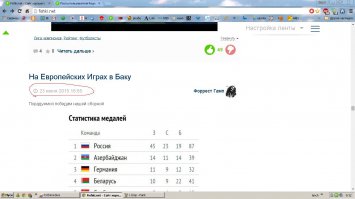 На Европейских Играх в Баку