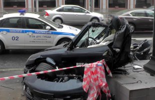 ДТП с Porsche на Большой Якиманке сняла камера наблюдения
