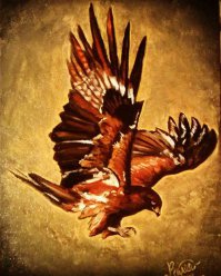 А мне понравилось. Похоже, работы разного времени создания, видно, что мастерство растет. В текстовке не написано, учится ли автор работ рисованию на профессиональном уровне или "для себя". В любом случае позитивно!

Очень понравились Коломенское, летящий орел и копии портретов Лопухиной и дамы с горностаем.