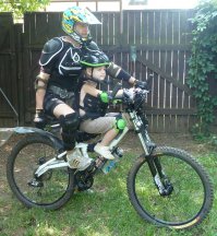 давно это было
младший, требовал по всем горкам и лужам, и коксуууууууу!