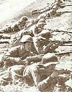 У художника руки из задницы, разумеется,
Но каски у наших бойцов таки разного формата были - каска СШ-36