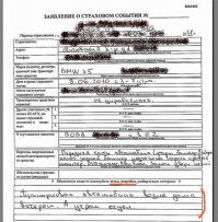 Забавные пояснения из бланков страховых компаний