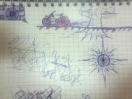 всякую ерунду рисую на совещаниях )))