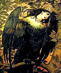 Сирин, Алкност и Гамаюн - полубожественные птицы славянской мифологии.