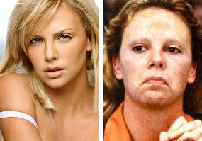 Шарлиз Терон в фильме "Монстр"
И Микки Рурк в роли самого себя