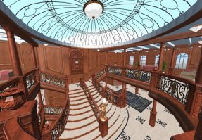 Мне показалось что лестница похожа на лестницу Титаника...