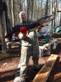 Майская щука, на воблер.