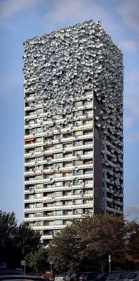 Инфицирование городов с помощью камер наблюдения и спутниковых тарелок