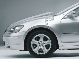 В догонку к написанному.
Хонда Легенда.
Отстреливающийся при столкновении с пешеходом капот.
Не однозначное решение, учитывая, что срабатывает от любого незначительного столкновения с чем угодно, даже с сугробом.