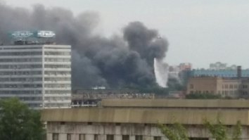 В Москве горит завод «ЗИЛ»