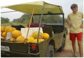 Я вам больше скажу! Ему и этого мало, приходится дыни продавать в свободное время. Вот такой вот жадный человечишка.