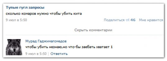 Смешные комментарии из социальных сетей 11.07.15
