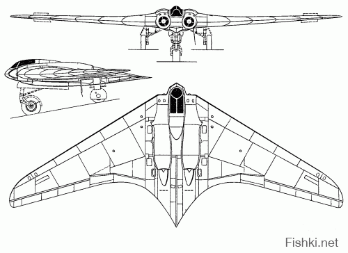 XB-35 выложили, а про Go-229 ни слова. А между тем, братья Хортены сильно преуспели в постройке летающих крыльев.