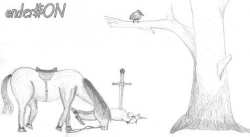 Бывший студент одного из орловских вузов заочно поступил в Московскую академию художеств им. Сурикова. Вот как это было. Приводим переписку. Текст и пунктуация авторские.

*** Дорогие коллеги!
Высылаю вам свой рисунок. Помогите, пожалуйста, нарисовать нормальную лошадь, я столько времени убил а всё равно получается это у***ще с человечьими ногами. Погибает ведь нормальный рисунок!

Дорогой Андрей,
в вашем рисунке чувствуется истинный талант, талант хлебороба или наладчика линий высоковольтных передач. Ваш рисунок и письмо вывешены у нас в галерее. Ржём все. Спасибо огромное. Если есть ещё рисунки, немедленно высылайте.
Со слезами на глазах,
проф. А. Бичуков.

*** Дорогие коллеги!
Честно сказать, не ожидал такой легкомысленности от столь уважаемых мужей. По-моему, смеяться здесь не над чем, коллега просит вас о помощи, что тут смешного? Я, блин, три часа потратил на этих *******ых лошадей:хрен нарисуешь, но некоторые ошибки я все-таки подправил: у коней задние ноги коленками -назад!!!

Дорогой Андрюша!
Вы скоро доконаете старого больного человека. Мне нельзя так много смеяться, вы снова попали в точку, ваш второй рисунок снова в галерее и собирает толпы народу. Вы срываете занятия, профессора не могут сдержаться и прыскают при одном упоминании о конях. Клодт, если вы знаете кто это; впрочем это не важно, он тоже много времени уделял коням, так вот покойный Клодт в настоящее время, по всей видимости, так бешено вращается, что центробежная сила задевает и меня. Андрюшечка ответьте нам, пожалуйста, на вопрос: какому городу земля русская обязана рождением такого самородка? Какой садист перебил лошади задние конечности, или, может быть, она их сама повредила, прыгая с дерева на первом рисунке? Кто пересадил в сущности худенькой и безобидной лошадке слоновьи булдыжки и собачью голову? И что это торчит у коня, извините, из попы?
Практически ослепший от слёз умиления
проф. А. Бичуков.

*** Дорогие коллеги!
Хотя я уже лично стал сомневаться в вашей доброте, по-моему , вы там самодовольные стариканы консерваторы, которые только и умеют, что насмехаться, а вот чтобы поддержать русскую школу живописи, представителем которой я являюсь, тут вас нет.Несмотря ни на что, я всё-таки сам добился своего, и в конце концов у меня получились две замечательные лошади. Только в одном я с вами согласился: "то, что торчит у коня, извините из попы" (это, кстати хвост и неплохой), действительно должно быть повыше, а то похоже, что лошадка, не буду просить у вас прощения, скажу как есть, ***т, я нормально отношусь к конструктивной критике.
Дорогой Андрюшенька!
И в мыслях не было над вами насмехаться, напротив, вся академия ждет не дождется писем от вас, все заходят спрашивают, нет ли от вас известий. Вот и в этот раз вы не подвели, говоря вашим языком, "русская школа живописи" вновь дала всем про*****ся, так сказать, показала всем этим лотрекам, монам, пикассам, где кони пасутся. К слову, если у вас есть наброски с другими животными, шлите всенепременно, вы, как я понимаю, анималист. Чудо, а не лошадки, снова в галерею, только опять не поймите превратно и не обижайтесь, можно вам задать ещё нескольно вопросов, только ради удовлетворения своего и не только своего любопытства? Всем это очень интересно. Почему первая лошадка такая длинная, может быть, это безумный профессор вколол ей вытяжку из спинного мозга таксы, и почему у этой бедной лошадки только две ноги? За что второй лошадке так искалечили задние ноги? Похоже лошака, которую вы присылали ранее, ещё раз спрыгнула с дерева. И что это за странные утюжки у всех коней на ногах?
Искренний поклонник вашего
блестящего таланта
проф. А. Бичуков.

(С)