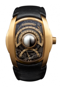 Российский бренд: Константин Чайкин.

Lunokhod Prime - Единственный в мире механизм, использующий в качестве функционального элемента конструкции необработанный природный материал. Роль уменьшенного земного спутника играет крупная жемчужина Южных морей. Как и в предыдущей модели, жемчужная Луна неподвижна в центре циферблата, смену лунных фаз отражает серебряная полусфера, вращающаяся вокруг нее.

Levitas Moon Phase - эффект парящих в пустоте стрелок и отсутствия часового механизма. На самом деле вращаются не стрелки, а разные слои чистейшего сапфирового стекла, на которых стрелки закреплены стационарно. Слои абсолютно не различимы на глаз, настолько стекло прозрачное и чистое, а механизм выверен идеально. Сам механизм находится в тонком ободе вокруг прозрачного окошка. На фото не совсем понятно, но это прозрачные часы.

Серия часов с вечными механическими календарями религиозных праздников (пасха, рамазан, шаббат и т.п.).