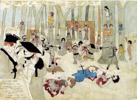 Да уж, акварели более чем странные. Вот, например: