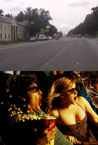 Опрокинувшийся УАЗ