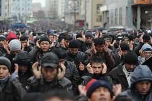 Парад овец в Москве.