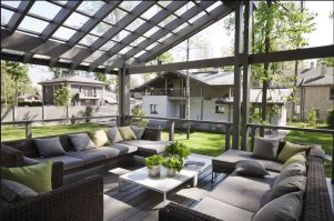 этот дом находится в Подмосковье, автор проекта, Вера Герасимова
 
вот фото террасы этого дома