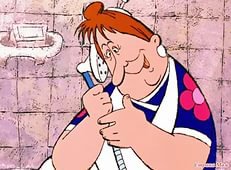 Я бы сам офигел, лет 20 такой трубки не видел, да еще и со шлангом от душа... Напомнило: