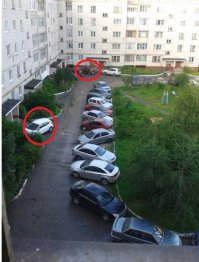 Да, хитро припарковался :)
Но меня больше напрягают утырки, которые закрывают вход в подъезды, хотя частично они как раз из-за сабжа получаются.