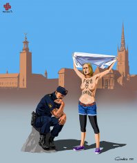 Полицейские в карикатурах 