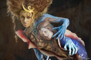 Потрясающая серия боди-артов в виде 12-ти знаков Зодиака