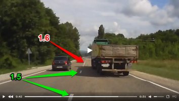 Прошу не бить ногами, но в чем проявляется вина автора записи? 

Статья 12.15 КоАП ч.4: "Выезд в нарушение Правил дорожного движения на полосу, предназначенную для встречного движения..." - тут говориться о ВЫЕЗДЕ с нарушением. Автор выехал на встречку в месте где разметка была 1.5 (см. скрин), а значит данную статью он не нарушал. А когда возвращался в свою полосу нарушил п.1.3 ПДД, в связи с чем должен быть привлечен к ответственности в порядке ч.1 ст.12.16 КоАП, которое влечет предупреждение или наложение административного штрафа в размере пятисот рублей. Но даже это нарушение притянуто за уши, так как было совершено вынужденно, по жесту инспектора.

PS: Если я где то не прав и ошибаюсь, поправьте пожалуйста, но только грамотно и с приведением аргументов.

Хороший пример решения суда в пользу обвиняемого: