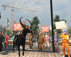 первая пикча напомнила игру ГОАТ СИМУЛТОР (симулятор козы)