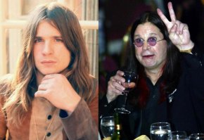 Старейший металлург Ozzy Osbourne в юности и в зрелом возрасте.