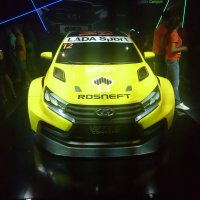 В парке чемпионата новая Lada Sport =)
