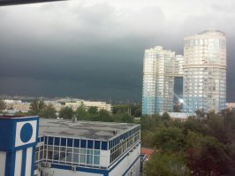 А вот мое. Вчера утром. Камера в сторону Мякинино.