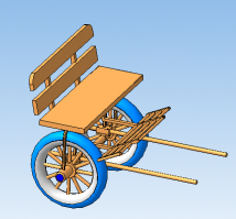 Та нее, что-то типа этого. Самому соорудить - колёса от велика на свалке, ось тож подобрать можно. Неужели там добрых людей нет? Я бы бесплатно такое замастырил бы !